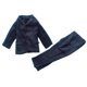 thumbnail image 1 of Traje completo 1/6 Figura masculina Ropa Chaqueta Pantalones Hecho a mano Elegante Vestir Casual Azul, 1 of 9