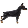 thumbnail image 2 of Milisten Figurine de Chien Statique Réaliste Modèle de Doberman Statue d'Animal de Bureau (Noir), 2 of 6