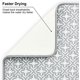 thumbnail image 3 of Alfombrillas de secado de platos para mostrador de cocina, escurridor de platos absorbente de microfibra/almohadillas para estante para fregadero, 19.515.8 pulgadas, juego de 2, gris, hoja BANYUO Electrónica, 3 of 6