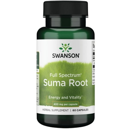 Swanson Full Spectrum Suma Root 400 mg 60 Capsules