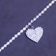 thumbnail image 4 of Joyería Tobillera Pulsera Cadena Playa Mujeres Pie Corazón Tobillera, 4 of 5