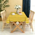thumbnail image 5 of Rectangular Tablecloth 60x84 Inch – Waterproof Polyester Printed Table Cover, Wrinkle Resistant, Washable for Kitchen & Dining, Colorful Geometry Pattern, 5 of 6