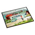 thumbnail image 1 of "Caroline's Treasures Tacoma Beer and Boiled Shrimp Market Tapete para interiores o exteriores 24x36 6141JMAT 24" H x 36 "W Multicolor" Caroline's Treasures 6141JMAT, 1 of 1