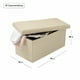 thumbnail image 2 of Baúl Plegable De Almacenamiento Tipo Taburete Con Asiento Acolchonado En Color Beige, 2 of 6