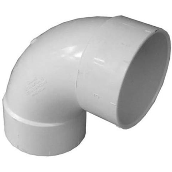 Genova Products 42830 3 In. Pvc Sewer & Drain 90 Degree Satin Elbow