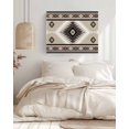 thumbnail image 3 of Brown Boho Wall Art for Living Room,Canvas Picture Wall Decor for Bathroom Bedroom,Vintage Rustic Southwest Aztec Geometric Painting Artwork for Office Kitchen Hallway Dining Room Home Decor 12"x16", 3 of 8