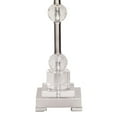 thumbnail image 4 of DecMode 30" Stacked Crystal Silver Table Lamp with Cream Metal Shade, 4 of 11
