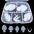 thumbnail image 4 of Pack de 60 uñas postizas con plantillas para manicura francesa, ideales para sistemas de uñas en gel. Almohadillas suaves y reutilizables con doble forma para extensiones de manicura francesa., 4 of 4