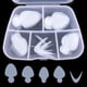 thumbnail image 4 of Paquete de 60 pegatinas con formas francesas para sistema de gel de uñas, almohadillas suaves y reutilizables, plantilla, formas dobles para manicura francesa., 4 of 4