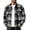 Black-line, variant on Men's Winter Shirt Plaid Shacket Flannel Plaid Jacket Long Sleeve Fleece Shirts