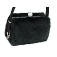thumbnail image 3 of Zeckos Faux Fur Hard Frame Evening Bag - Black - Size Small, 3 of 4