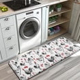 thumbnail image 3 of Red Flower Chicken Pattern Kitchen Rug Mat,Kitchen Runner Rugs Non Skid Washable,Decorative Kitchen Floor Mats for Kitchen,Sink,Laundry,17"x47.2", 3 of 7