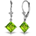 thumbnail image 3 of Galaxy Gold GG 14K White Gold Natural Peridot Dangle Earrings - August Birthstone - Abundance & Joy - Fine Jewelry for Women, 3 of 3
