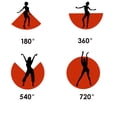thumbnail image 2 of Long Ladies Belly Dance Paso Doble Flamenco Dancing Outfit Clothing Skirt Female, 2 of 2