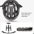 thumbnail image 4 of Casco de Ciclismo Wosthever Negro Transpirable Multifuncional, 4 of 6
