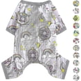 thumbnail image 1 of Pijamas para perros pequeños, ropa de verano para perros, pijamas suaves para perros, monos para cachorros, camisetas, pijamas para gatos, pijamas, caqui, M, 1 of 5