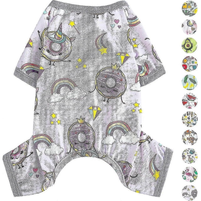 Pijamas para perros pequeños, ropa de verano para perros, pijamas suaves para perros, monos para cachorros, camisetas, pijamas para gatos, pijamas, caqui, M