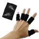 thumbnail image 5 of 10 protectores de dedos negros para aliviar el dolor, artritis, gatillo, baloncesto, béisbol, protector de compresión, 5 of 5