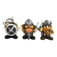 thumbnail image 3 of Small Chibi Norse Viking Berserk Warriors with Axe Sword Shield Statue Set of 3, 3 of 9