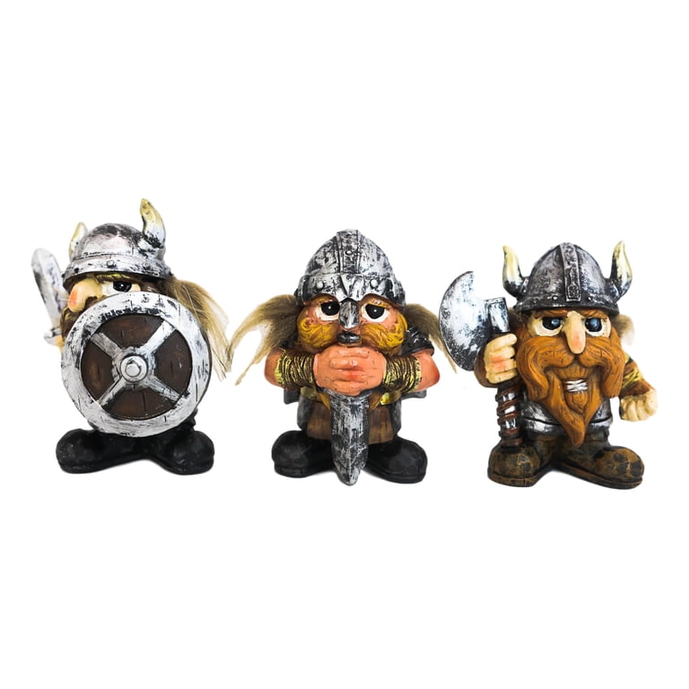 Small Chibi Norse Viking Berserk Warriors with Axe Sword Shield
