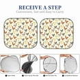thumbnail image 7 of Uemuo Funny Chicken Printed 2 PCS Car Windshield Sun Shade, Auto Sun Heat and UV Rays Blocker, Foldable Automotive Front Window Sunshade Protector, 7 of 7