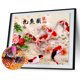 thumbnail image 2 of Kit de bordado de diamante Wdftyju 5D peonía nueve peces decoración del hogar, 2 of 9
