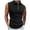 Black, variant on Workout Tank Tops Men Lightweight Breathable Quarter Zip Collared Sleeveless Polo Shirt Athletic Running Gym Tanks