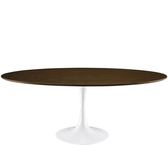 Modern Urban Contemporary Wood Dining Table, Brown Steel Wood