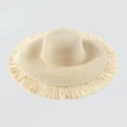 thumbnail image 5 of Fgnfyis Women's Fashion Bohemian Summer Outdoor Big Brim Sun Hat Casual Woven Beach Straw Hat Sun Hats for Women Beige, 5 of 6