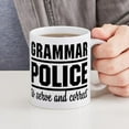 thumbnail image 4 of CafePress - Grammar Police Mugs - 11 oz Ceramic Mug - Novelty Coffee Tea Cup, 4 of 4