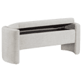 thumbnail image 4 of Bouclair ottoman crème avec rangement, 4 of 7