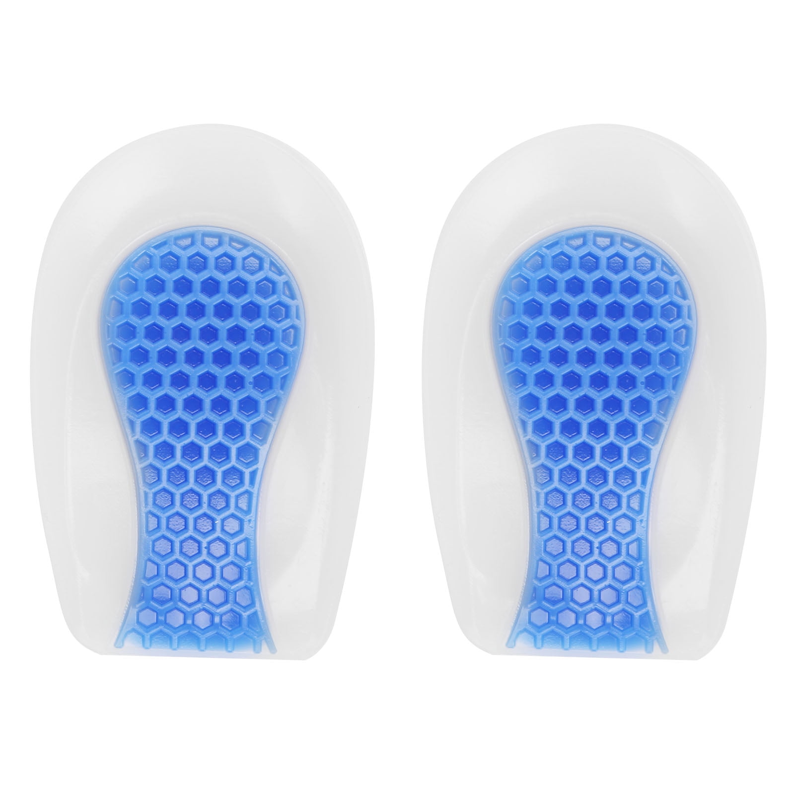 Care Shoe Blue Massaging Silicone Gel Pad Heel Feet Insert Insole Cushion 41~46 