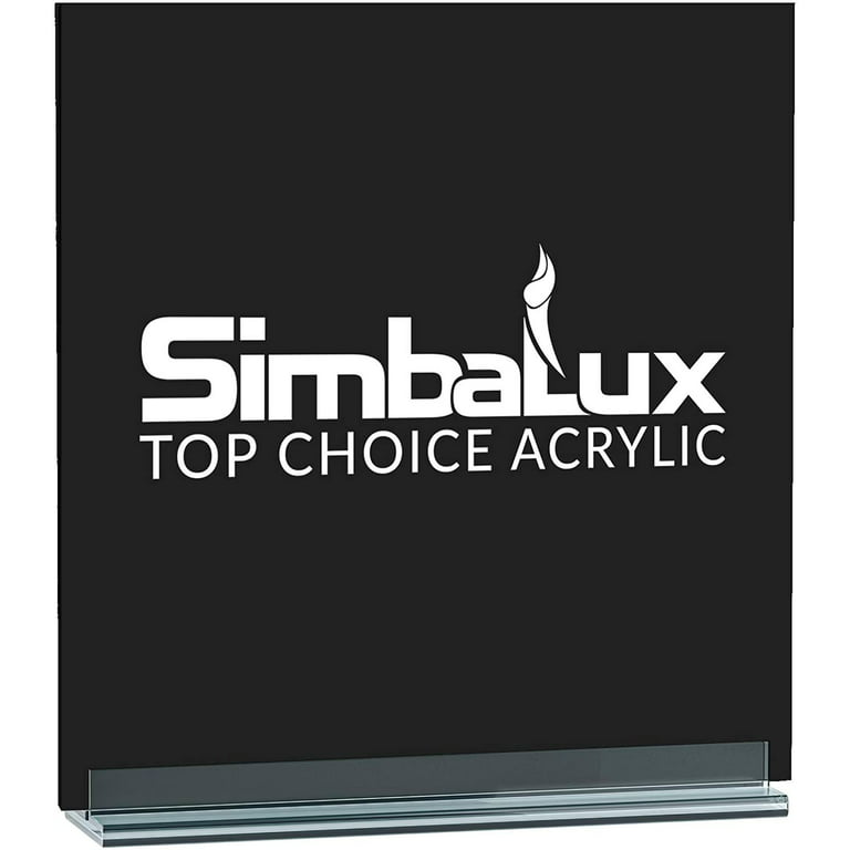  SimbaLux Acrylic Sheet Clear Cast Plexiglass 12” x 12