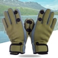thumbnail image 2 of Gants de Pêche pour Hommes, Imperméables, Coupe 3-Doigts, Camping, Randonnée, Chauds et Légers, 2 of 7