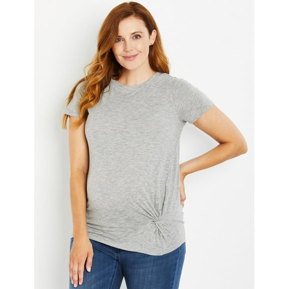 Motherhood Maternity Side Twist Maternity T Shirt