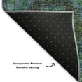 thumbnail image 5 of Addison Rugs Mayfield Premium Machine Washable Transitional Panel Teal Rectangle Rug, 10' X 14' Machine Washable Transitional Panel Teal Oversized Sherpa Throw Blanket, 5 of 6
