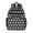 Black Daisy Flower, variant on Black Daisy Flower White Blooms Pattern Backpack for School,Cute School Bag,Schoolbag with Adjustable Shoulder Straps & Padded Back,15.25"x11.5"x5.25"