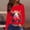 Tops-Red, variant on Gamivast Womens Valentines Day Sweatshirts Plus Size Cute Crew Neck Long Sleeve Funny Pullover Trendy Drop Shoulder Tunic Blouses Festival Outfits