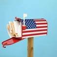thumbnail image 7 of American Flag Patriotic Mailbox Covers Magnetic Post Box Cover Wraps Standard Size 21x18 in Inches for Garden Yard Decor, 7 of 7