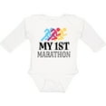 thumbnail image 3 of Inktastic My 1st Marathon Race Boys or Girls Long Sleeve Baby Bodysuit, 3 of 5