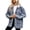 Light Blue, variant on Women's Jean Jacket Light Washed Coat Hooded Denim Jacket Long Sleeve Top Spring Soft Oversized Baggy Classic Western Casual Pocket Light Blue XX-Large