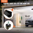 thumbnail image 2 of VEVOR Garage Door Threshold and Bottom Seals Kit, 16 FT U Shape+O Ring Universal Garage Door Bottom Seal Weatherstrip PVC, Combine with Weatherproof Garage Threshold Seal Strip with Adhesive, Black, 2 of 9