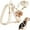 Beige, variant on UOSIA Soft Lace Dog Harness and Leash Set,Adjustable Dog Wedding Harness Vest