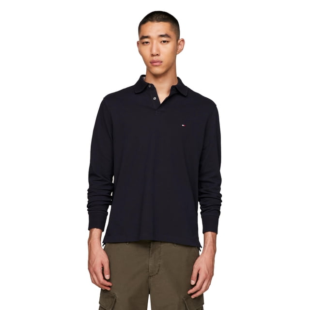 Polo Tommy Hilfiger de manga larga de corte regular para hombre