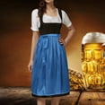 thumbnail image 2 of German Oktoberfest Classic Solid Half Apron With Ties for Women's Party Dress in Bavarian Style, 2 of 2