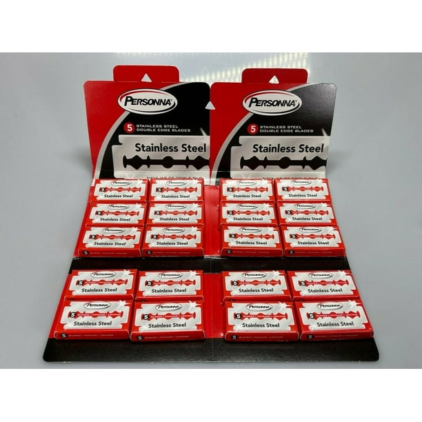 Red Personna Israeli Double Edge Razor Blades (100 Blades)
