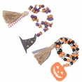 thumbnail image 1 of Halloween Wood Beads, Sturdy Durable Unique Design Wide Application Wood Bead Garland Odorless Comfortable  For Tree For Window For Wall, 1 of 8