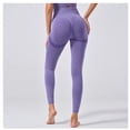thumbnail image 4 of Leggings De Entrenamiento Para Correr, Pantalones Deportivos Transpirables De Cintura Alta, Diseño Dividido Con Levantamiento De Cadera Elástico Para Correr, 4 of 8