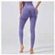 thumbnail image 4 of Mallas deportivas de entrenamiento Nikou sin costuras cintura alta control de abdomen color morado L, 4 of 12