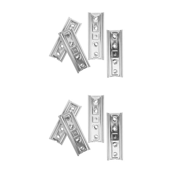 UPGRATOR 4-Pack Heavy Duty Headboard Wall Mount Brackets with Interlocking Panel Hangers for Secure Furniture and Couch Connections